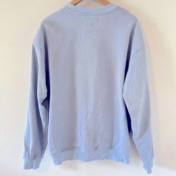 Bogey Boys Crewneck Pullover Sweatshirt Light Blue Embroidered Script Logo-Large - Picture 4 of 6